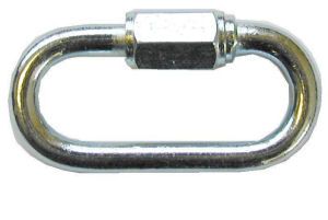PACK OF TWO  3.5mm  BRIGHT ZINC PLATED QUICK REPAIR CHAIN LINKS