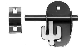 Oval padlock bolts - Black & Galv