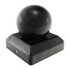 Photo of Ball Fence post cap for 100mm posts - Black