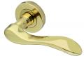 Photo of Turin - Lever on a rose - Polished brass - PVD
