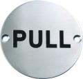 Photo of SS-SIGN017-S S/Steel Symbol Pull Satin Stainless Steel