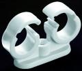 Photo of Double covered pipe clips 15-22-28mm