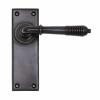 Photo of Anvil 83954 - Aged Bronze Reeded Lever Latch Set