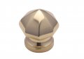 Photo of Faceted Centre Door Knob - Brass,Chrome & Satin 2 1/2