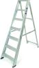 Photo of 7 tread industrial aluminum swingback step ladder closed length 0.9m