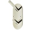 Photo of Coat Hook - Double - Oval - Polished stainless steel