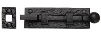 Black antique Door Bolts 76mm & 102mm (Necked) TC169=