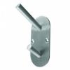 Photo of Coat Hook - Double - Oval - Satin stainless steel