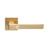 Photo of Manital Flash lever on square rose - concealed fix - Satin Brass