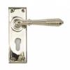 Photo of Anvil 33327 - Polished Nickel Reeded Lever Euro Lock Set