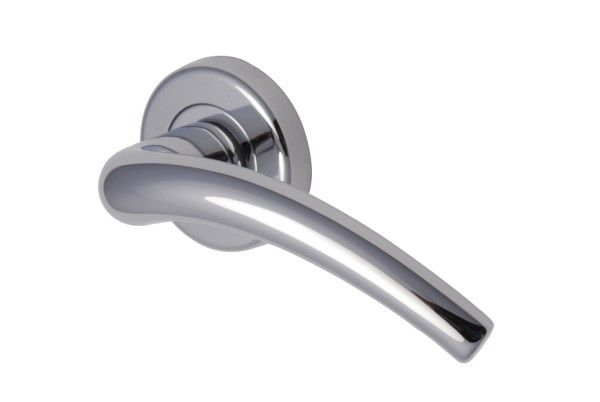 Wing lever on a rose POLISHED CHROME finish=