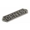 Photo of Anvil 83686 - Antique Pewter 'Gents' Sign