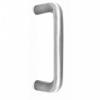 Photo of Pull Handle - Round Bar - 425x19mm - Satin stainless steel 