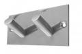 Photo of Coat Hook - Double - Polished stainless steel - JPS901C