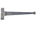 Photo of Penny end tee hinge - 305mm - Pewter