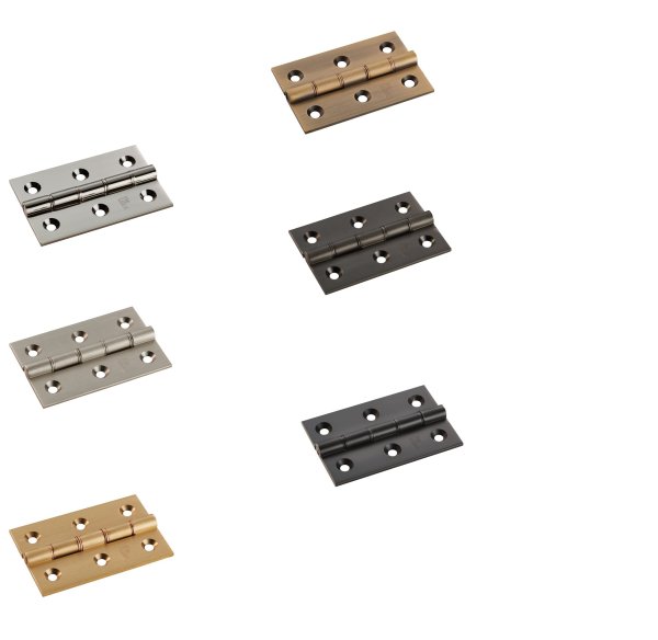 Double phosphor bronze washered butt hinges 75mm