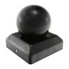 Photo of Ball Fence post cap for 50mm posts - Black