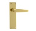 Photo of Victorian - Long plate - Latch lever - Polished brass