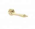 Photo of Camille - lever on rose - Polished Brass